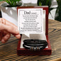 Dad Noun Bracelett Luxury Box w/LED Jewelry Giftinum
