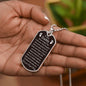 Daddy Dog tag necklace - Never Forget Military Chain (Silver) / No Jewelry Giftinum