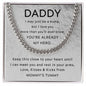 Daddy - I may just be a bump Stainless Steel / Two-Toned Box Jewelry Giftinum