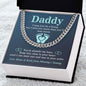 Daddy - My Hero Cuban Link Chain Stainless Steel / Standard Box Jewelry Giftinum