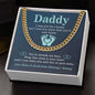 Daddy - My Hero Cuban Link Chain 14K Yellow Gold Finish / Standard Box Jewelry Giftinum