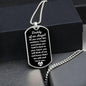 Daddy of an Angel Dog Tag Necklace - Think of me Military Chain (Silver) / No Jewelry Giftinum