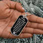 Daddy of an Angel Dog Tag Necklace - Think of me Military Chain (Silver) / No Jewelry Giftinum