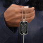 Daddy of an Angel Dog Tag Necklace - Think of me Military Chain (Silver) / No Jewelry Giftinum