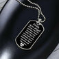 Daddy of an Angel Dog Tag Necklace - Think of me Military Chain (Silver) / No Jewelry Giftinum