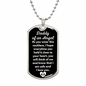 Daddy of an Angel Dog Tag Necklace - Think of me Military Chain (Silver) / No Jewelry Giftinum