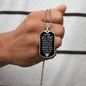 Daddy of an Angel Dog Tag Necklace - Think of me Military Chain (Silver) / No Jewelry Giftinum