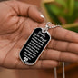 Daddy of an Angel Dog Tag Necklace - Think of me Military Chain (Silver) / No Jewelry Giftinum
