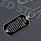 Daddy of an Angel Dog Tag Necklace - Think of me Military Chain (Silver) / No Jewelry Giftinum