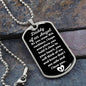 Daddy of an Angel Dog Tag Necklace - Think of me Military Chain (Silver) / No Jewelry Giftinum