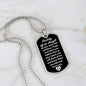 Daddy of an Angel Dog Tag Necklace - Think of me Military Chain (Silver) / No Jewelry Giftinum