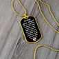 Daddy of an Angel Dog Tag Necklace - Think of me JewelryGiftinum