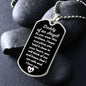 Daddy of an Angel Dog Tag Necklace - Think of me Military Chain (Silver) / No Jewelry Giftinum