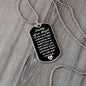 Daddy of an Angel Dog Tag Necklace - Think of me Military Chain (Silver) / No Jewelry Giftinum