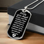 Daddy of an Angel Dog Tag Necklace - Think of me Military Chain (Silver) / No Jewelry Giftinum