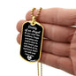 Daddy of an Angel Dog Tag Necklace - Think of me JewelryGiftinum