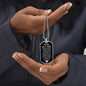 Daddy of an Angel Dog Tag Necklace - Think of me Military Chain (Silver) / No Jewelry Giftinum