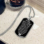 Daddy of an Angel Dog Tag Necklace - Think of me Military Chain (Silver) / No Jewelry Giftinum