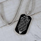 Daddy of an Angel Dog Tag Necklace - Think of me Military Chain (Silver) / No Jewelry Giftinum