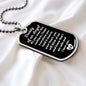 Daddy of an Angel Dog Tag Necklace - Think of me Military Chain (Silver) / No Jewelry Giftinum