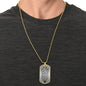 Daddy of an Angel Dog Tag Necklace - Think of me Military Chain (Gold) / No Jewelry Giftinum