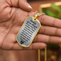 Daddy of an Angel Dog Tag Necklace - Think of me Military Chain (Silver) / No Jewelry Giftinum
