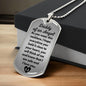 Daddy of an Angel Dog Tag Necklace - Think of me Military Chain (Silver) / No Jewelry Giftinum