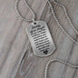 Daddy of an Angel Dog Tag Necklace - Think of me Military Chain (Silver) / No Jewelry Giftinum