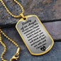 Daddy of an Angel Dog Tag Necklace - Think of me Military Chain (Silver) / No Jewelry Giftinum