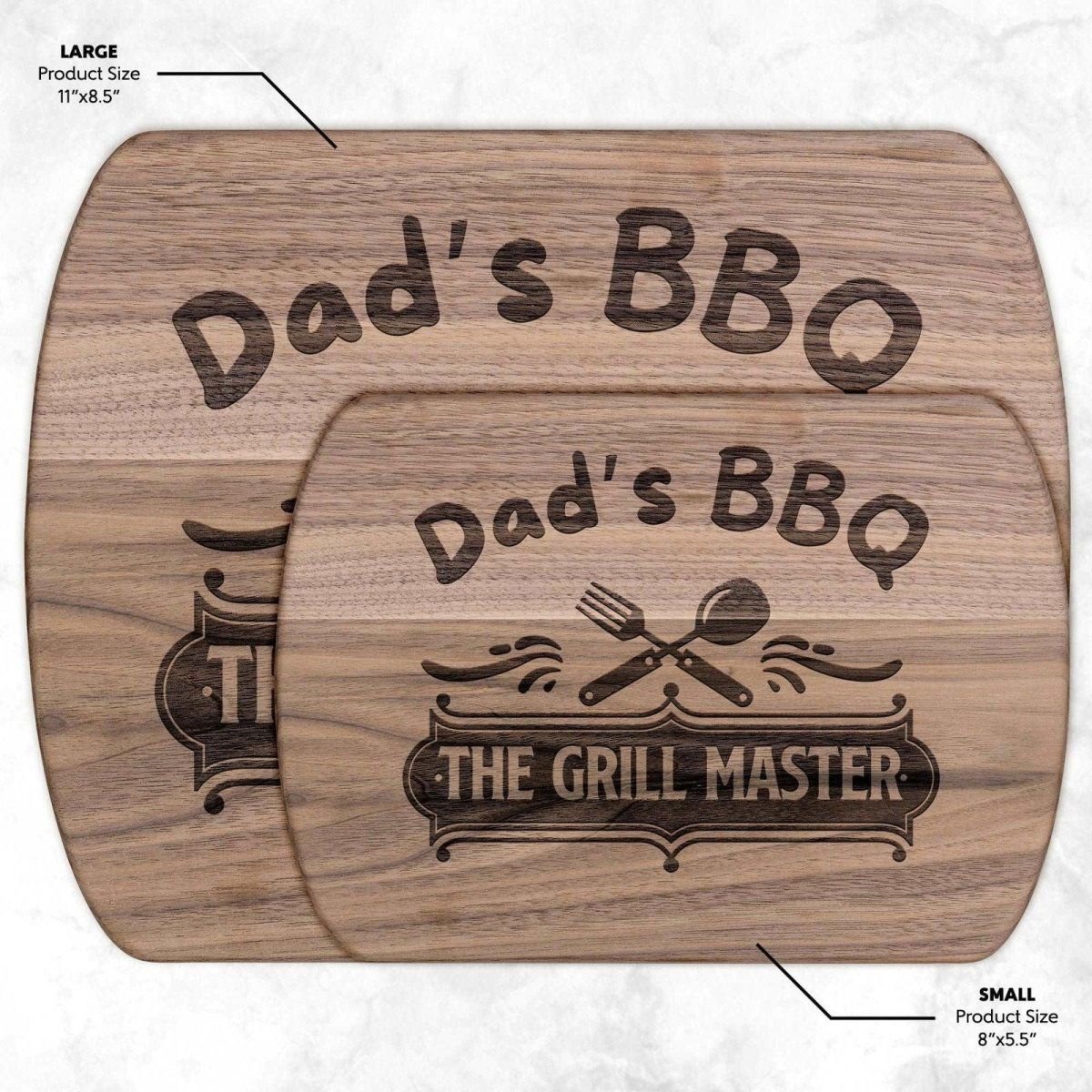Dad's Grill Master Cutting Board Small / Walnut Kitchenware Giftinum