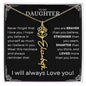 Daughter Birth Flower Name Necklace - Never forget 18k Yellow Gold Finish / Standard Box / November Jewelry Giftinum