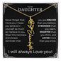 Daughter Birth Flower Name Necklace - Never forget 18k Yellow Gold Finish / Standard Box / February Jewelry Giftinum