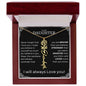 Daughter Birth Flower Name Necklace - Never forget Jewelry Giftinum