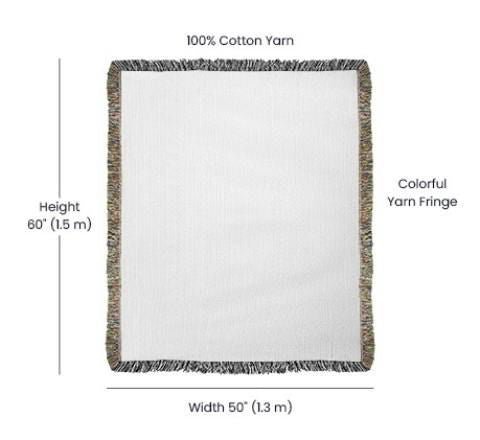 Daughter Heirloom Woven Blanket Love Mom - I hugged this blanket Default Title Blankets Giftinum