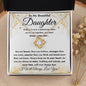 Daughter Necklace - Braver than you believe - FREE SHIPPING 18K Yellow Gold Finish / Standard Box Jewelry Giftinum