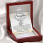 Daughter Necklace - Braver than you believe - FREE SHIPPING 14K White Gold Finish / Luxury Box Jewelry Giftinum