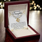 Daughter Necklace - Braver than you believe - FREE SHIPPING 18K Yellow Gold Finish / Luxury Box Jewelry Giftinum