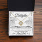 Daughter Necklace From Dad - Never forget that I love you 18K Yellow Gold Finish / Standard Box Jewelry Giftinum