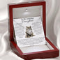 Daughter Necklace From Mom - My heart is forever bound to you 14K White Gold Finish / Luxury Box Jewelry Giftinum