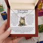 Daughter Necklace From Mom - My heart is forever bound to you 18K Yellow Gold Finish / Luxury Box Jewelry Giftinum
