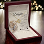 Daughter Necklace - Never feel that you are alone 18K Yellow Gold Finish / Luxury Box Jewelry Giftinum