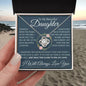 Daughter Necklace - When pages of my life end 14K White Gold Finish / Standard Box Jewelry Giftinum