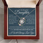 Daughter Necklace - When pages of my life end 14K White Gold Finish / Standard Box Jewelry Giftinum
