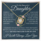 Daughter Necklace - When pages of my life end 14K White Gold Finish / Standard Box Jewelry Giftinum