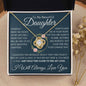 Daughter Necklace - When pages of my life end 18K Yellow Gold Finish / Standard Box Jewelry Giftinum