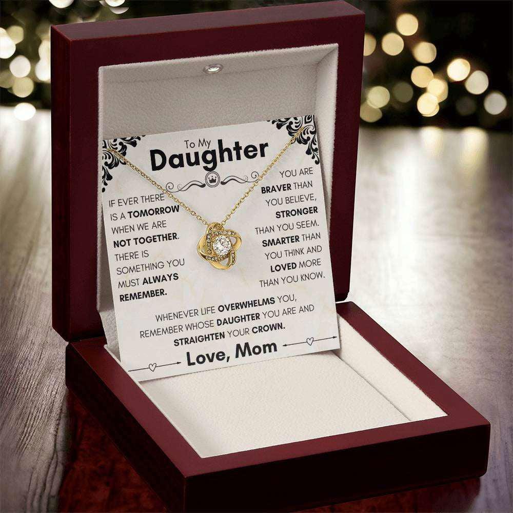 Daughter Necklace - when we are not together 14K White Gold Finish / Standard Box Jewelry Giftinum
