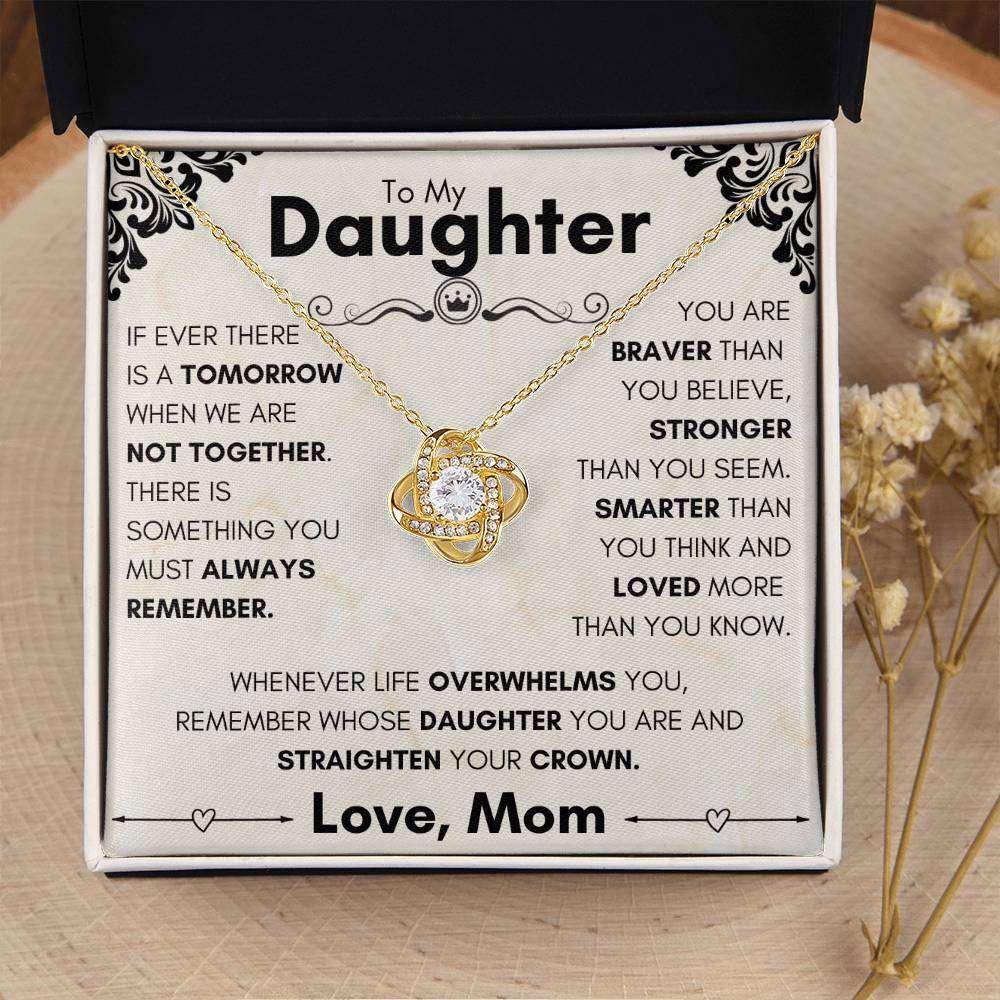 Daughter Necklace - when we are not together 14K White Gold Finish / Standard Box Jewelry Giftinum