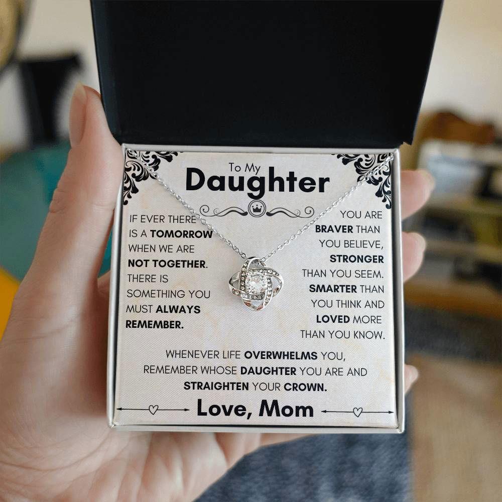 Daughter Necklace - when we are not together 14K White Gold Finish / Standard Box Jewelry Giftinum