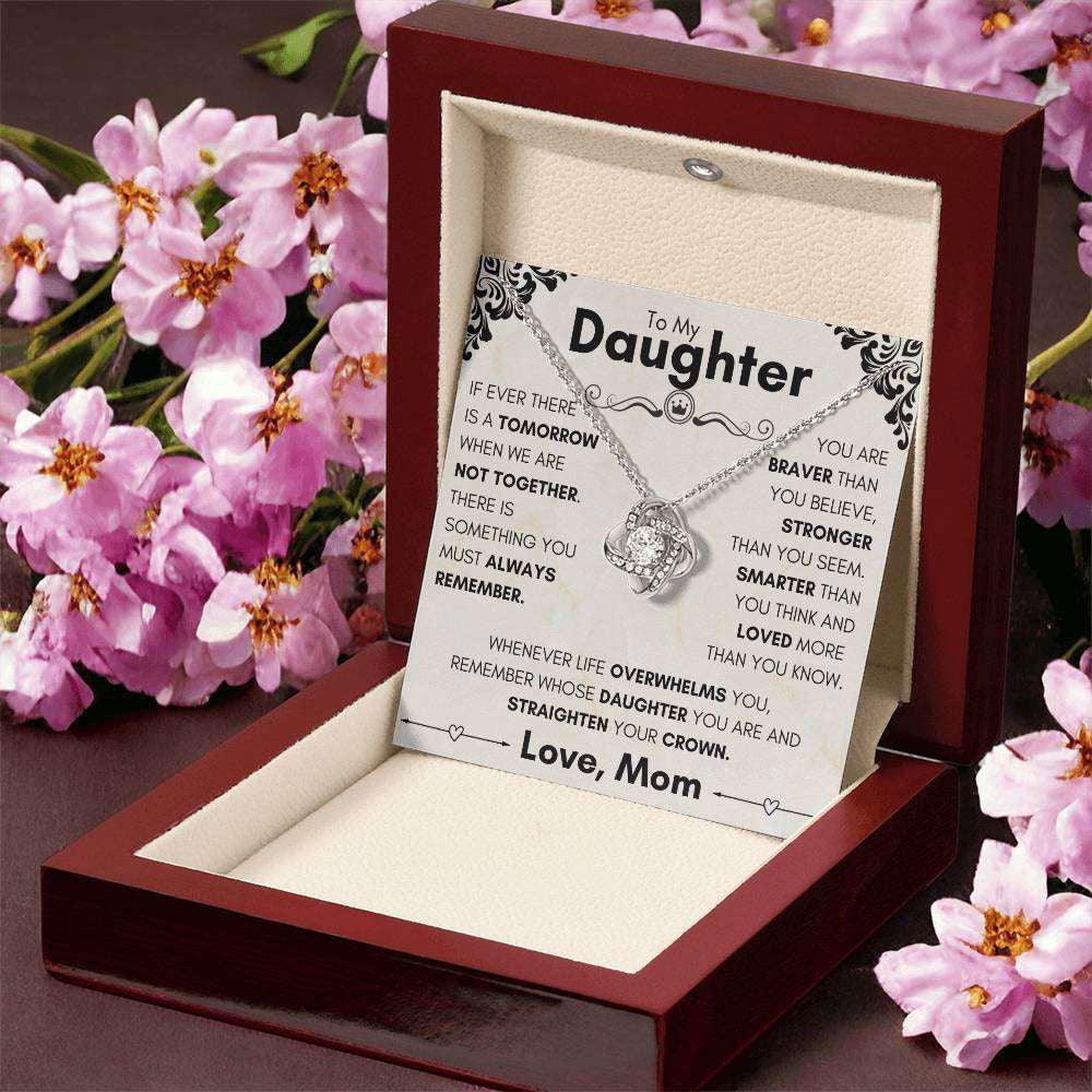 Daughter Necklace - when we are not together 14K White Gold Finish / Standard Box Jewelry Giftinum