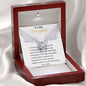 Daughter Necklace - You light up my life 14K White Gold Finish / Luxury Box w/LED Jewelry Giftinum